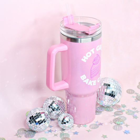 Hot Girls Bake | 40oz Handled Shimmer Tumbler