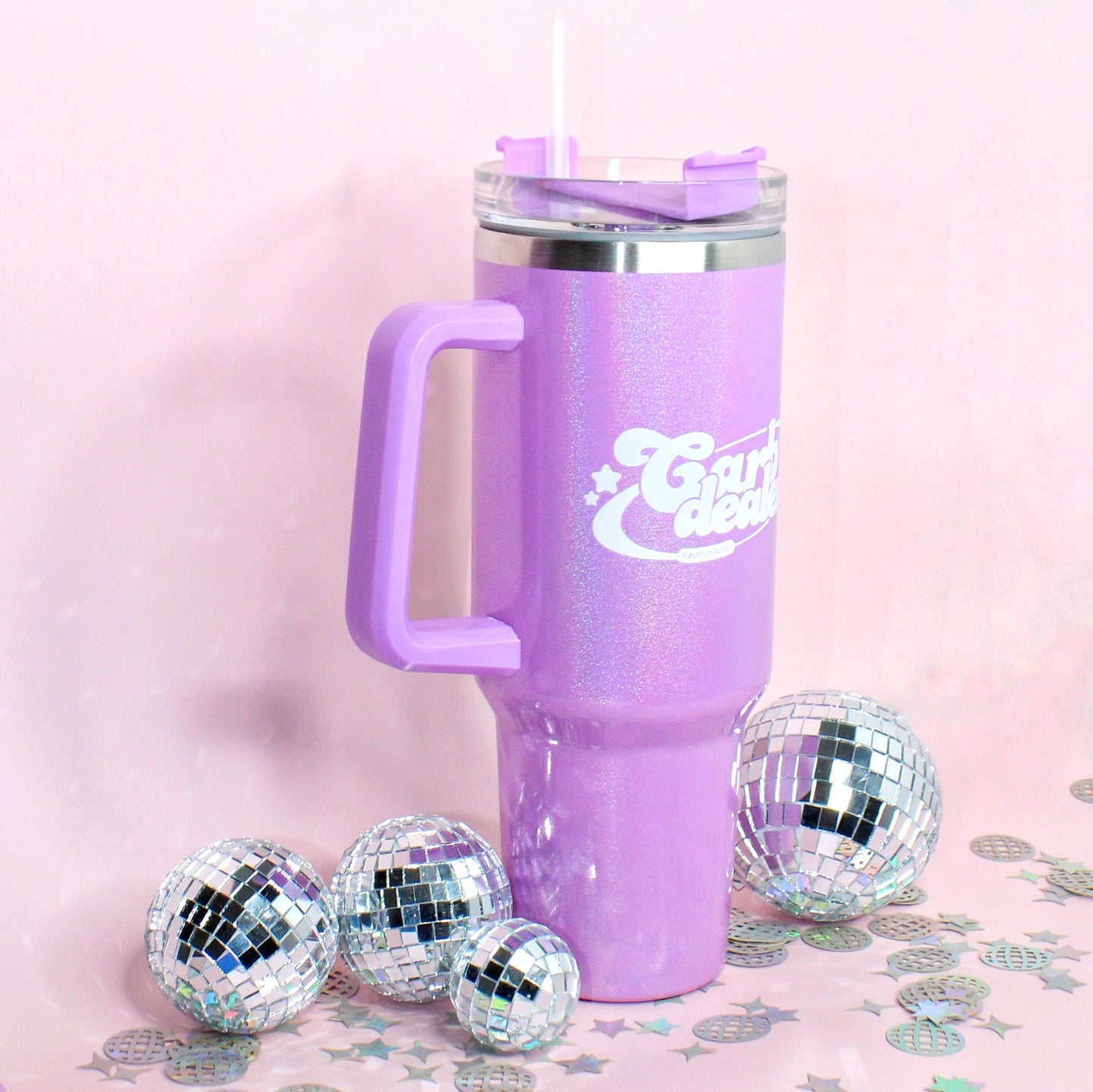 Carb Dealer | 40oz Handled Shimmer Tumbler