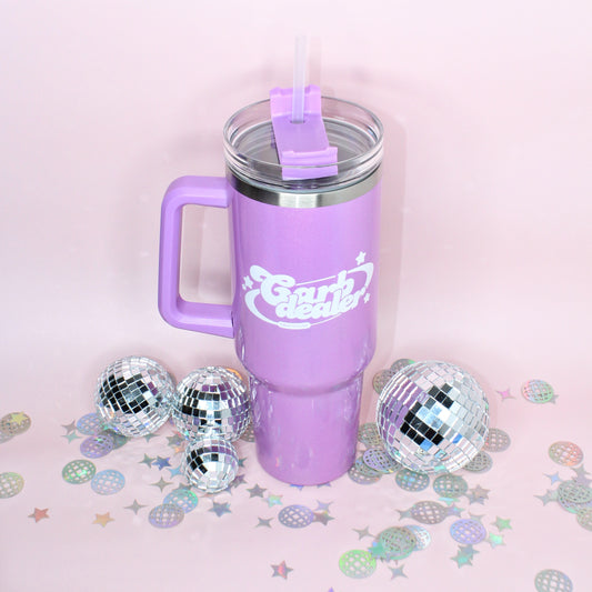 Carb Dealer | 40oz Handled Shimmer Tumbler