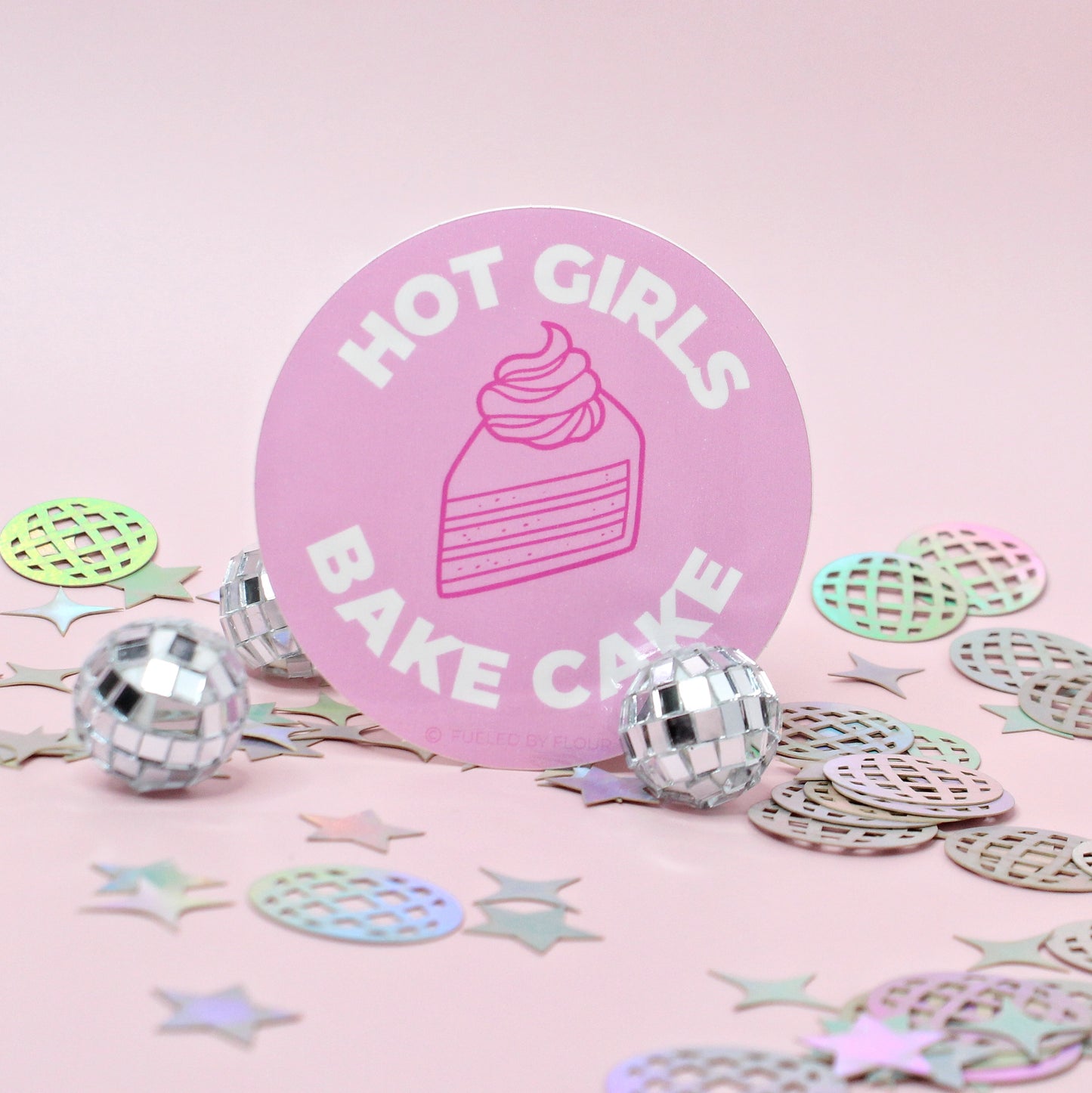 Hot Girls Bake Cake | Waterproof Vinyl Sticker