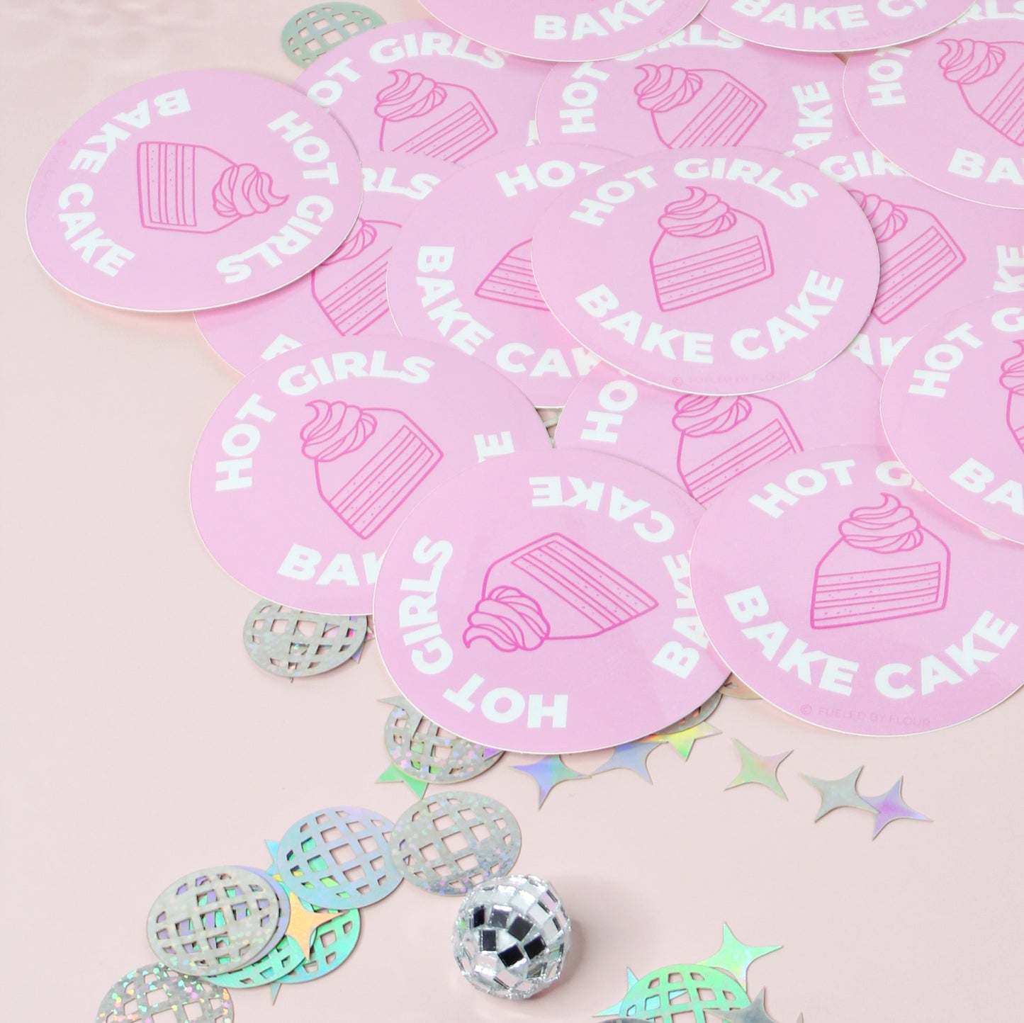 Hot Girls Bake Cake | Waterproof Vinyl Sticker