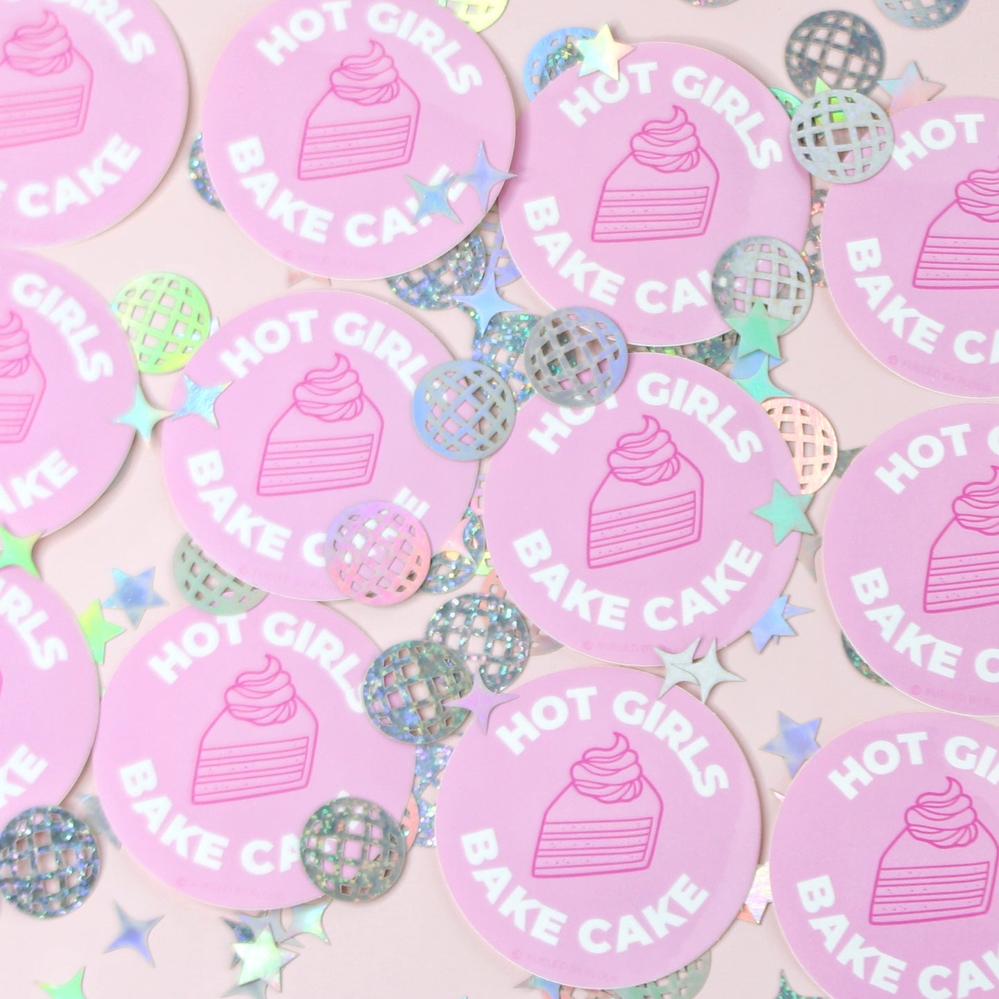 Hot Girls Bake Cake | Waterproof Vinyl Sticker