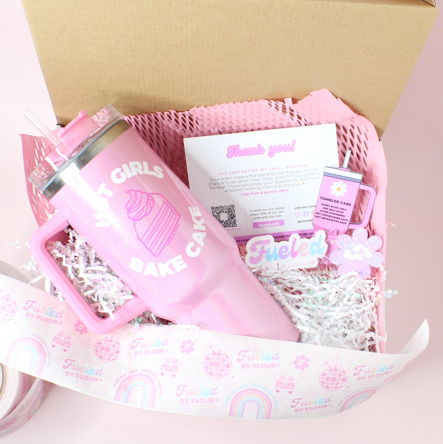 Hot Girls Bake | 40oz Handled Shimmer Tumbler