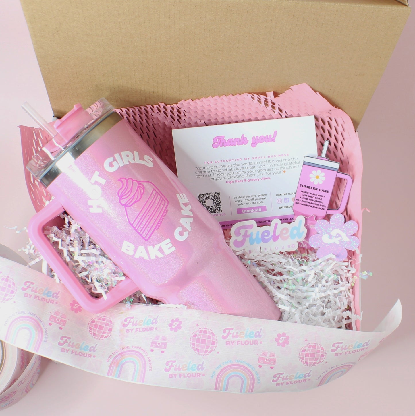 Hot Girls Bake | 40oz Handled Shimmer Tumbler