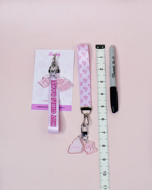 Hot Girls Bake Wristlet Lanyard Fueled by Flour