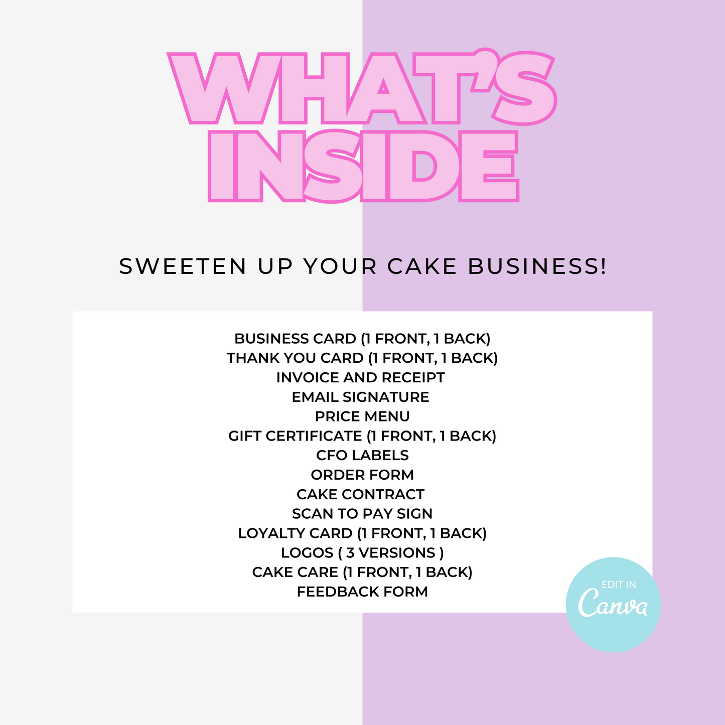 Cake Business Branding Kit