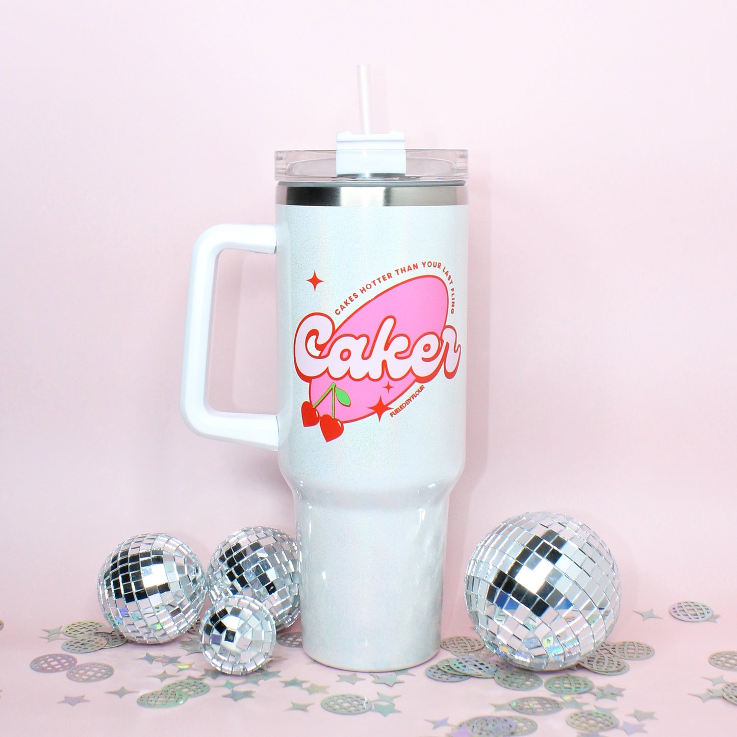 Caker | 40z Stanley Dupe Shimmer Tumbler