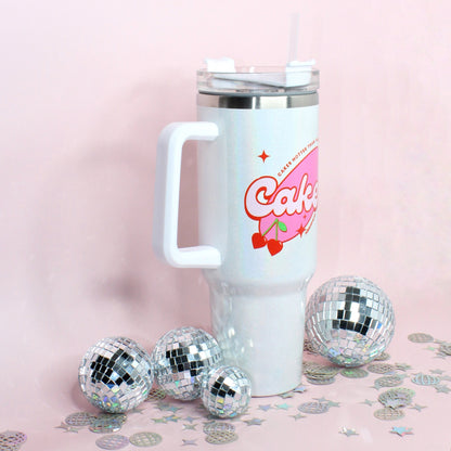 Caker | 40oz Handled Shimmer Tumbler