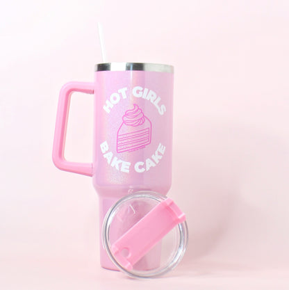 Hot Girls Bake | 40oz Handled Shimmer Tumbler