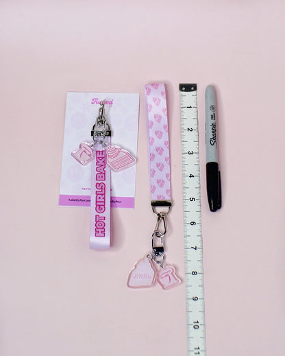Hot Girls Bake Wristlet Lanyard