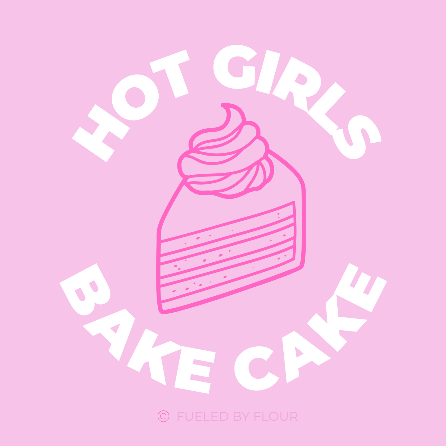 Hot Girls Bake Vinyl Sticker