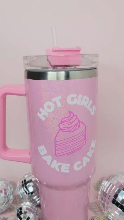 Hot Girls Bake | 40z Stanley Dupe Shimmer Tumbler